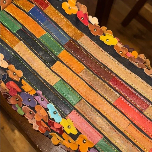 Floral Multicolor Women's Boho Bag - Picture 3 of 10